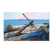 My Anchor Holds Gallery Wrapped Canvas