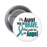 My Aunt Is An Angel 1 Ovarian Cancer Buttons