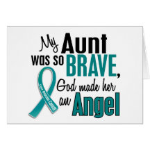 My Aunt Is An Angel 1 Ovarian Cancer Cards