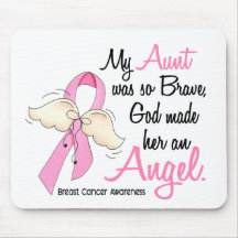 My Aunt Is An Angel 2 Breast Cancer Mouse Pads