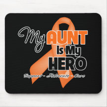 My Aunt is My Hero - Leukaemia Mouse Pads