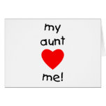 My Aunt Loves Me Greeting Cards