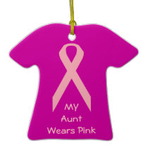 My Aunt Wears Pink Christmas Ornaments