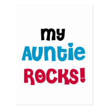 My Auntie Rocks Tshirts and Gifts Post Cards