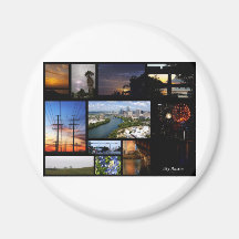 My Austin Collage by James R Granberry Refrigerator Magnets