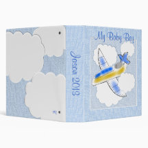 My Baby Boy Airplane Album 3 Ring Binders