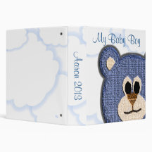 My Baby Boy Teddy Bear Album Vinyl Binder