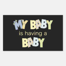 My Baby is Having A Baby Stickers