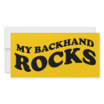 My backhand rocks tennis photo card photo cards