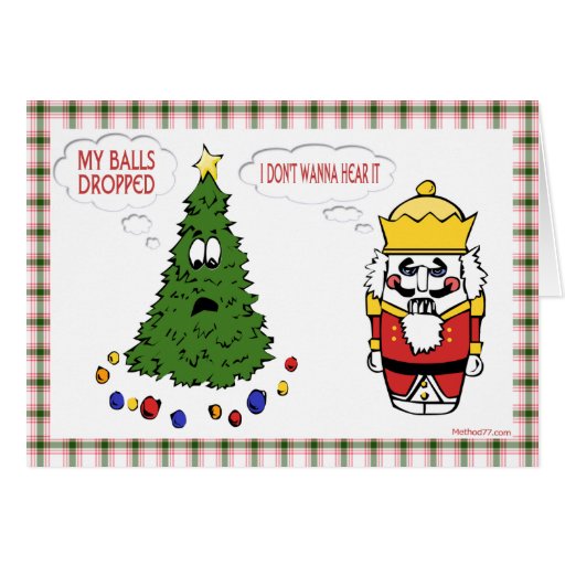 My Balls Dropped Christmas Card