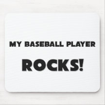 MY Baseball Player ROCKS! Mouse Pads