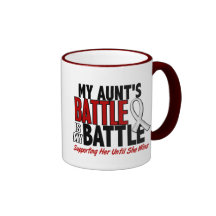My Battle Too 1 Aunt BONE / LUNG CANCER Mugs