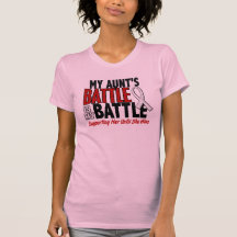 My Battle Too 1 Aunt BONE / LUNG CANCER T-shirt