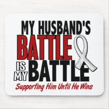 My Battle Too 1 Husband BONE / LUNG CANCER Mousepads