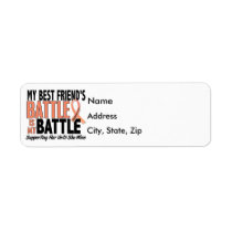My Battle Too Best Friend Uterine Cancer Return Address Label