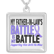 My Battle Too Father-In-Law Esophageal Cancer Necklaces