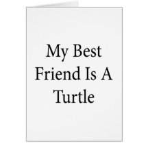 My Best Friend Is A Turtle Greeting Card