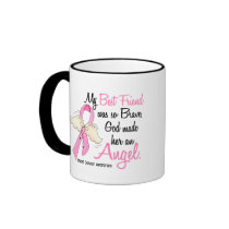 My Best Friend Is An Angel 2 Breast Cancer Coffee Mug