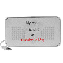 My Best Friend is an Obedience Dog Laptop Speakers