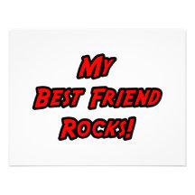 My Best Friend Rocks Personalized Invite