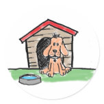 My Best Friend Round Stickers