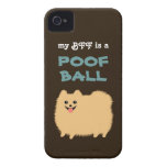 My BFF is a POOF BALL - Cute Pomeranian Dog iPhone 4 Cases
