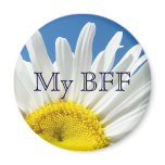 My BFF magnet White Daisy Flowers Best Friends