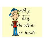My Big Brother is Best Tshirts and Gifts Post Card