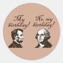 My Birthday Round Sticker