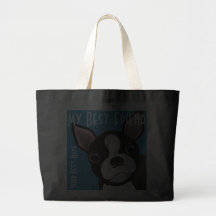 My Bostie's Doggie Canvas Bags