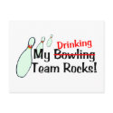 My Bowling Team Rocks postcards