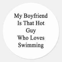 My Boyfriend Is That Hot Guy Who Loves Swimming Sticker