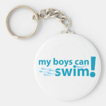 My Boys Can Swim! Keychains