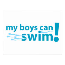My Boys Can Swim! Post Cards