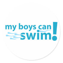 My Boys Can Swim! Sticker