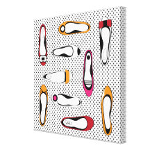 My Bright Shoes Wrapped Canvas Canvas Print
