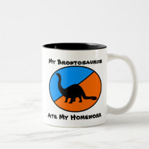 My Brontosaurus Ate My Homework Mugs
