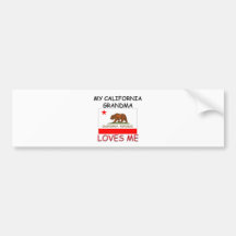 My California Grandma Loves Me Bumper Sticker