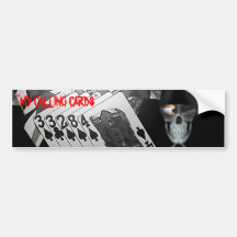 "MY CALLING CARDS" BUMPER STICKERS