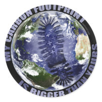 My carbon footprint is bigger than yours! stickers