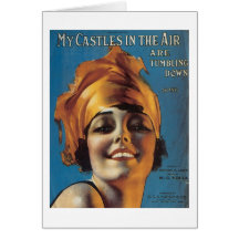 My Castles in the Air Are Tumbling Down Songbook C Greeting Cards