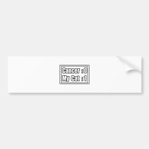 My Cat Beat Cancer (Scoreboard) Bumper Stickers
