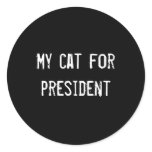 My cat for president stickers