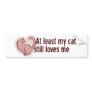 My Cat Loves Me Bumper Stickers