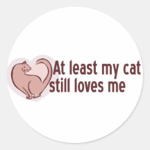 My Cat Loves Me Stickers