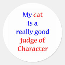 My Cat Round Stickers