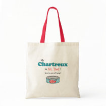 My Chartreux is All That! Funny Kitty Canvas Bag