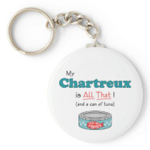 My Chartreux is All That! Funny Kitty Key Chains