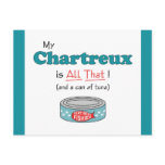 My Chartreux is All That! Funny Kitty Postcard