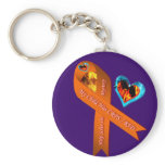 My Child Has CRPS/RSD Fire & Ice Heart Mystery Key Key Chains